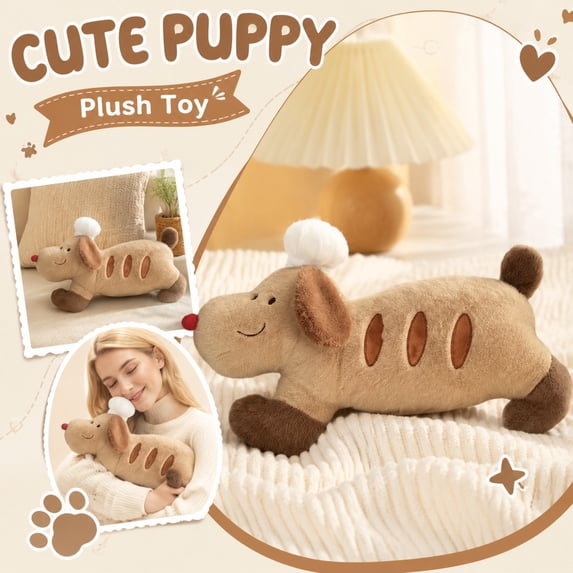 Brown & Beige Striped Plush Animal Toy - Full Filling, Cartoon ...
