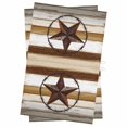 thumbnail image 1 of Brown Beige Texas Star Kitchen Towels Set of 2, Water Absorbent Dish Towel, Vintage Stars Wooden Decorative Hand Towels - Quick Drying Cloth for Cooking Baking, 18x28 Inch, 1 of 8
