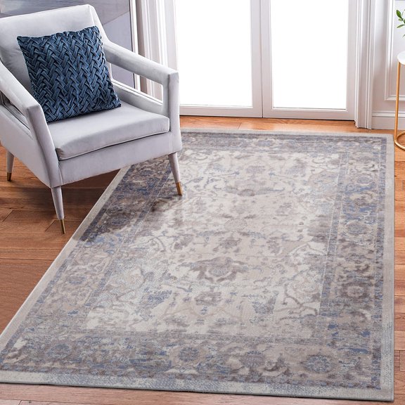 Brown/Beige Traditional Rug | For Entryway, Study | Safe for Kids and Pets, Multiple Color Options