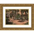 thumbnail image 1 of Brown, Betsy 14x11 Gold Ornate Wood Framed with Double Matting Museum Art Print Titled - French Quarter Courtyard II, 1 of 4
