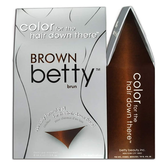 Brown Betty - Hair Color for the Hair Down There Hair Color Kit (Pack of 6)