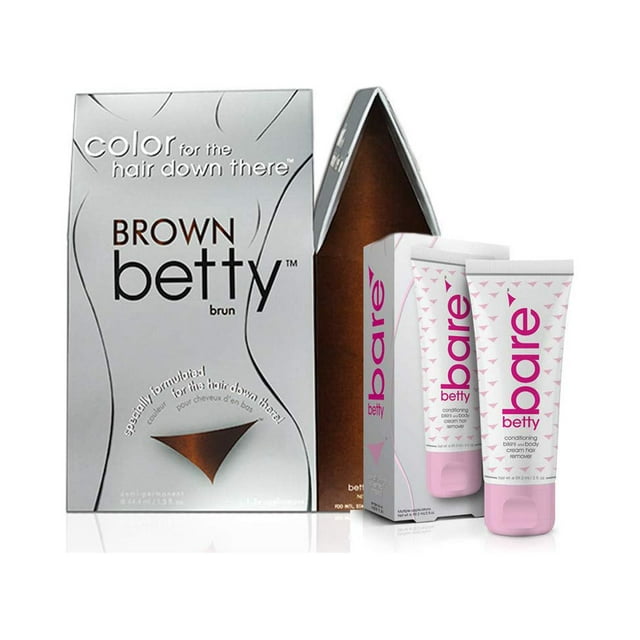 Brown Betty Hair Color for the Hair Down There Hair Color Kit with