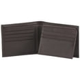 thumbnail image 1 of Brown Bifold PassCase Leather Wallet with Flap | Style n Craft, 1 of 4