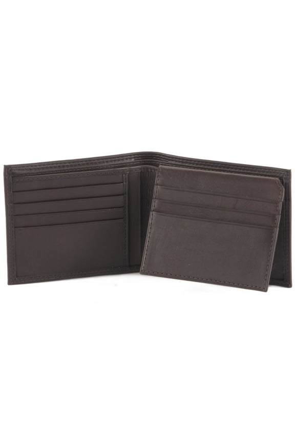 Brown Bifold PassCase Leather Wallet with Flap | Style n Craft