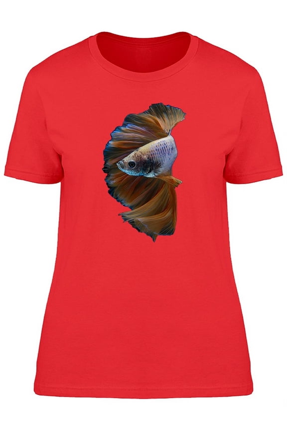 Brown Big Betta Fish T-Shirt Women -Image by Shutterstock, Female Large