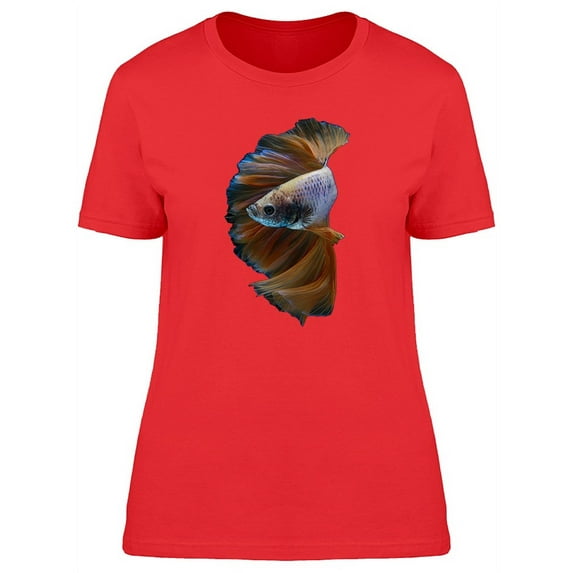 Brown Big Betta Fish T-Shirt Women -Image by Shutterstock, Female Medium