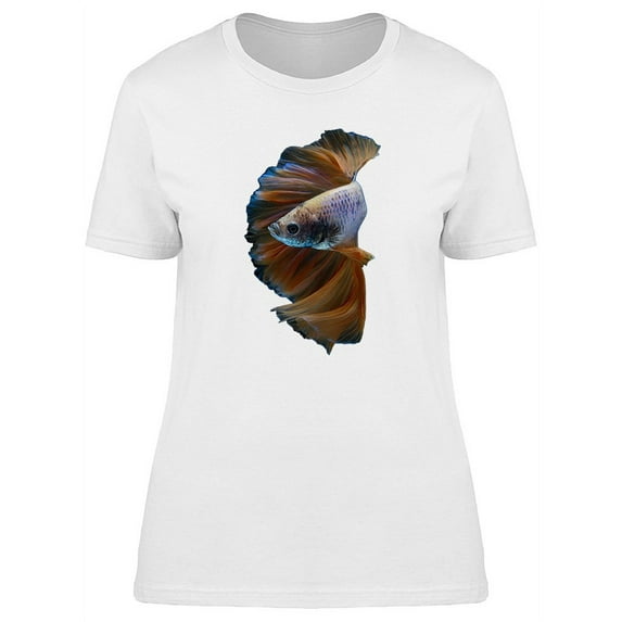 Brown Big Betta Fish T-Shirt Women -Image by Shutterstock, Female x-Large
