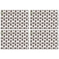 thumbnail image 1 of Brown Bigfoot Pattern Summer Placemats Table Placemats Set Of 4-Linen Kitchen Washable Placemats Table Mats 11.8"x17.7" Non-Slip Heat Resistant, 1 of 6