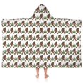 thumbnail image 1 of Brown Bigfoot and Pine Tree Pattern Hooded Bath Towel，50"x30" for Ages 3 To 12 Kids, Quick Dry Lightweight Soft Microfiber Hood Beach Towel Cover Up for Kids, 1 of 7
