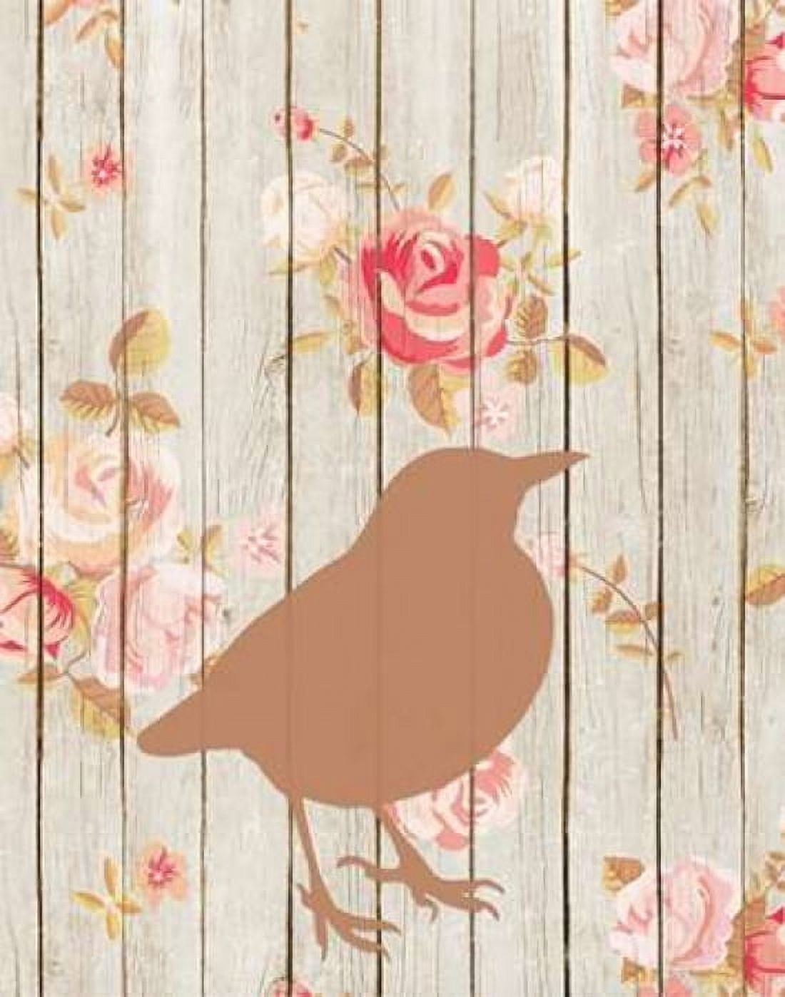 Brown Bird Floral Canvas Art - Tara Moss (22 x 28)