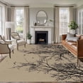 thumbnail image 1 of Brown Black Branches Area Rugs 5'x8', Washable Small Throw Rugs for Classroom Bedroom, Botanical Dead Tree Birds Indoor Outdoor Rug Non-Slip Low Pile Carpet Runner Reversible Floor Mats, 1 of 8