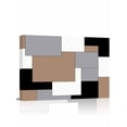 thumbnail image 1 of Brown Black Grey Wall Art for Living Room,Canvas Picture Wall Decor for Bathroom Bedroom,Middle Century Irregular Geo Abstract Art Painting Artwork for Office Hallway Dining Room Decor 24"x32", 1 of 8