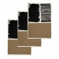 thumbnail image 1 of Brown Black Kitchen Dish Towels for Drying Dishes Set of 3, Farmhouse Striped Modern Abstract Art Waffle Weave Microfiber Hand Tea Bathroom Towels Quick Dry & Absorbent Towel 15.7x23.6, 1 of 7