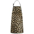 thumbnail image 1 of Brown and Black Leopard Print Apron-Garden Aprons for Women with Pockets-Cotton Linen Waterproof Kitchen Cooking Gardening Aprons Adjustable for Kitchen,Cooking,BBQ and Salon 33x27 Inch, 1 of 7