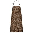 thumbnail image 1 of Brown and Black Leopard Print Apron-Garden Aprons for Women with Pockets-Cotton Linen Waterproof Kitchen Cooking Gardening Aprons Adjustable for Kitchen,Cooking,BBQ and Salon 33x27 Inch, 1 of 7