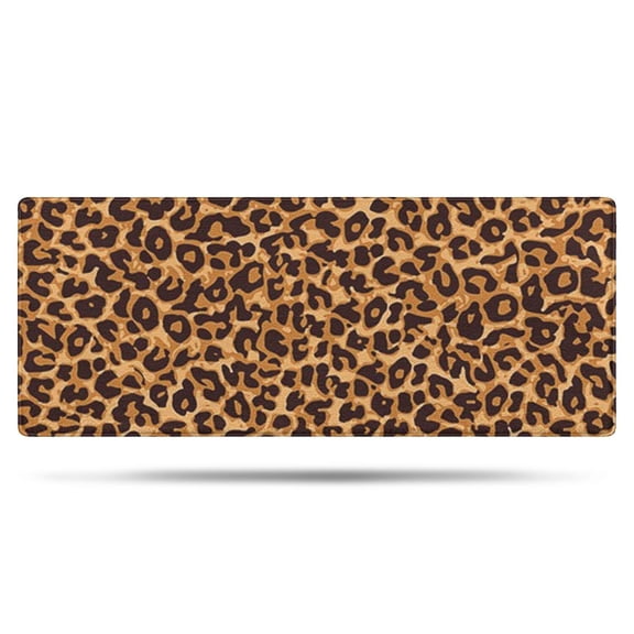 Brown and Black Leopard Print Bathroom Rugs Mat,Non Slip Microfiber Bathroom Rug,Rubber Backing,Soft Bathroom Mats for Bathroom Floor,Tub and Shower,60x24in(150x60cm)