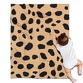 thumbnail image 1 of Brown and Black Of Leopard Print Blanket,Comfortable Soft Flannel Throw Blanket,All Season,Warm Lightweight Blankets for Sofa Bed Couch Living Room Chair,30"x40", 1 of 4