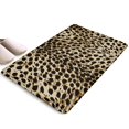 thumbnail image 1 of Brown and Black Leopard Print Flannel Non Slip Door Rugs,Washable Door Mats Indoor,Decorative Door Mats,Dirt-Resistant and Absorbent Doormat for Entrance,Bedroom,Kitchen,Bathroom,23.5x16in(60x40cm), 1 of 5