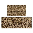thumbnail image 1 of Brown and Black Leopard Print Kitchen Rugs Sets Of 2,Anti Fatigue Kitchen Mat Rugs Non Slip Washable,Decorative Kitchen Floor Mats for Kitchen,Sink,Laundry,17"x30"+17"x47", 1 of 7