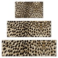 thumbnail image 1 of Brown and Black Leopard Print Kitchen Rugs Sets Of 3,Kitchen Runner Rugs Non Skid Washable,Decorative Kitchen Floor Mats for Kitchen,Sink,Laundry,17"x30"+ 17"x47" + 17"x59", 1 of 6