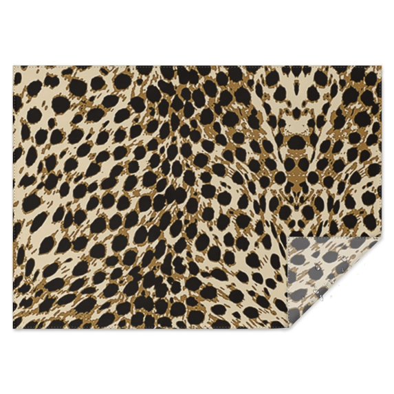 Brown and Black Leopard Print Rectangle Tablecloth 60"x84",Waterproof Polyester Rectangle Table Cloth, Wipeable Spillproof Polyester Tablecloth for Dining, Camping, Indoor and Outdoor