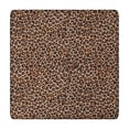 thumbnail image 1 of Brown and Black Leopard Print Square Fitted Tablecloth with Elastic Edge,Square Table Cover,Washable Elastic Table Cover for Home Kitchen Party Decor 34"x34", 1 of 6