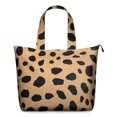 thumbnail image 1 of Brown and Black Of Leopard Print Travel Tote Bags for Women Carry On,Large Weekender Bags for Women Travel,Multi Functional Duffle Bag for Work,Shopping,Sports, 1 of 5
