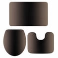 thumbnail image 1 of Brown Black Ombre Bath Mat 3 Piece Bathroom Rug Set, Modern Gradient Abstract Art Non Slip Bath Rug Contour Mat and Toilet Lid Cover, Absorbent Shower Mats Soft Bath Rugs and Mats Sets, 1 of 8
