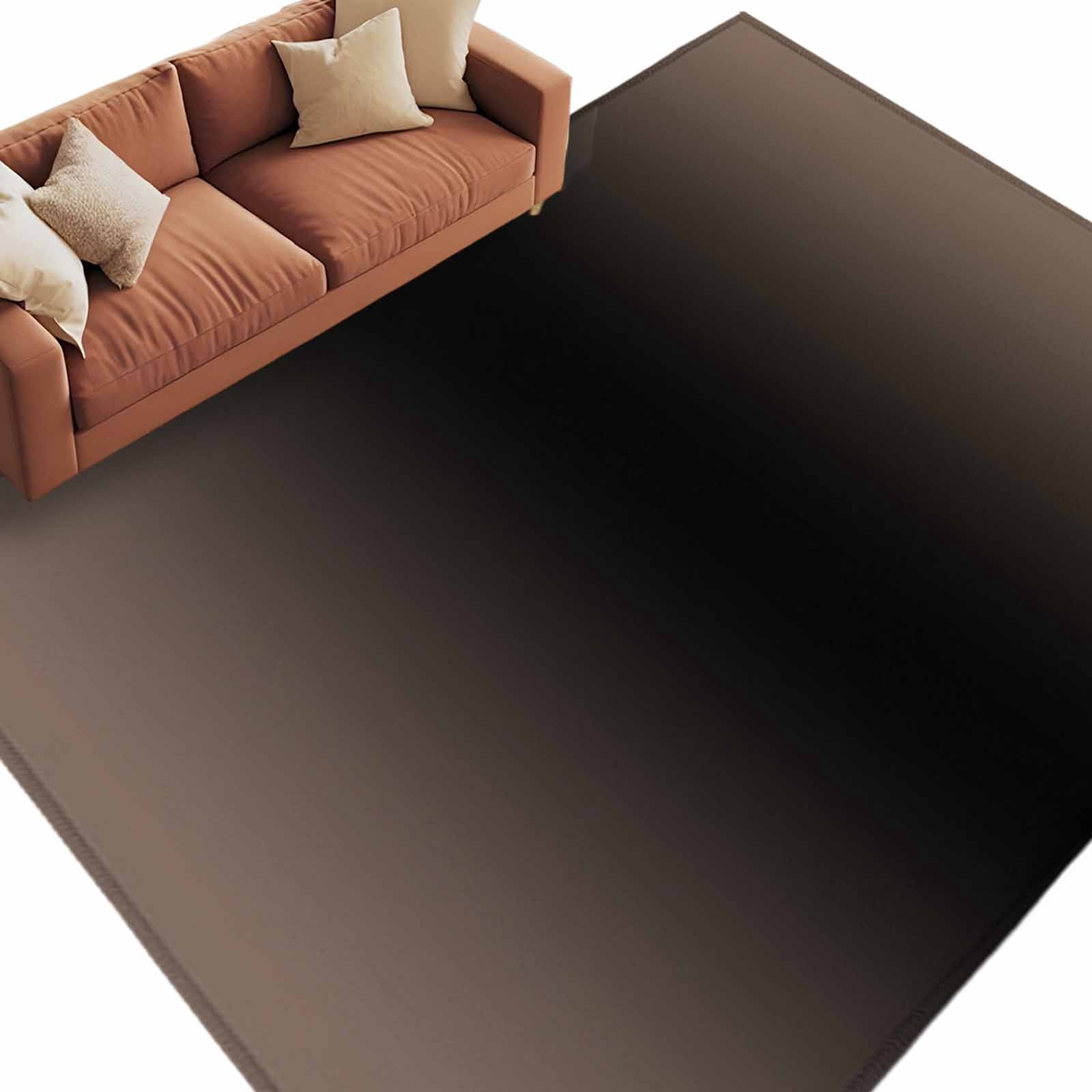 Brown Black Ombre Large Area Rugs for Bedroom Living Room, Soft Non ...