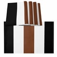 thumbnail image 1 of Brown Black White Boho Contemporary Modern Art Burlap Kitchen Place Mats Waterproof Cloth Table Mats, Indoor Outdoor Placemats Easy Clean Dinner Decor, 1 of 8