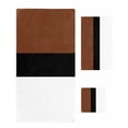 thumbnail image 1 of Brown Black White Boho Towel Set of 3, Soft Microfiber Bath Towels, Hand Towel, Washcloths, Modern Striped Art Quick-Dry Absorbent Towels for Bathroom Kitchen Hotel Beach Gym Spa, 1 of 7