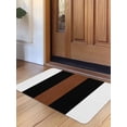thumbnail image 1 of Brown Black White Door Mat&nbsp;Indoor Outdoor Entrance, Non Slip Rug for Kitchen Bathroom Entryway Rug, Contemporary Boho Modern Art Washable Doormat Floor Mat 20x31.5 Inch, 1 of 8