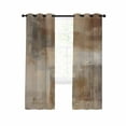 thumbnail image 1 of Brown Blackout Curtains 96 Inches Long for Bedroom, Oil Painting Abstract Art Contemporary Thermal Insulated Room Darkening Black Out Window Curtain Panels Grommet Drapes for Living Room, 1 of 8