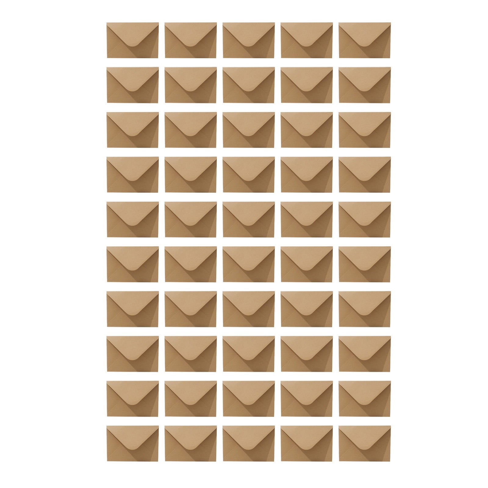 Brown Blank Cards and Envelopes 50 Pack 5x7 Inches Folded Cardstock ...