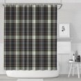 thumbnail image 1 of Brown Blue Checkerboard Checkered Pattern Shower Curtain 84"x72" ,Bathroom Decorative Shower Curtains Set with 12 Hooks,Modern Waterproof Washable Shower Curtain, 1 of 6