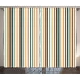 thumbnail image 1 of Ambesonne Brown and Blue Curtains 2 Panel Set, Geometric Scribbles, 108" x 96", Multicolor, 1 of 3