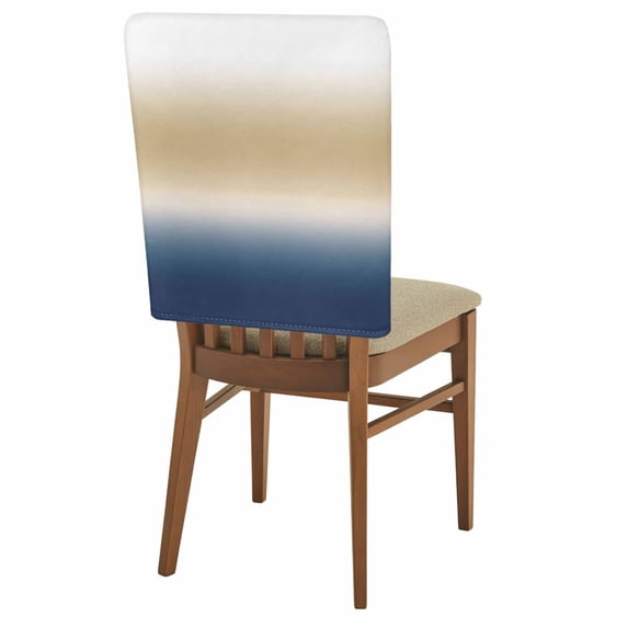 Brown and Blue Gradient Chair Back Covers Set of 6 Minimalist Navy Blue ...