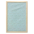 thumbnail image 1 of Brown and Blue Wall Art with Frame, Swirling Tree Branches with Leaves Scroll Style Victorian, Printed Fabric Poster for Bathroom Living Room Dorms, 23" x 35", Pale Caramel Pale Blue, by Ambesonne, 1 of 2