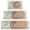 thumbnail image 1 of Brown Boho Abstract and Plant Pattern Kitchen Rugs Sets Of 3,Kitchen Runner Rugs Non Skid Washable,Decorative Kitchen Floor Mats for Kitchen,Sink,Laundry,17"x30"+ 17"x47" + 17"x59", 1 of 6