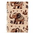 thumbnail image 1 of Brown Boho Elephants Spiral Journal Notebook College Ruled Notebook 8.3" x 5.7" A5 Lined Thick Paper Page, 1 of 6