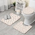 thumbnail image 1 of Brown Boho Eye and Rainbow Pattern Bathroom Rugs Sets 3 Piece,Toilet Cover Set,Absorbent Non Slip Bathroom Mats Sets with U-Shaped Contour Rug Toilet Rug Set, 1 of 5