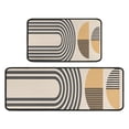 thumbnail image 1 of Brown Boho Geometric Pattern Kitchen Rugs Sets Of 2,Anti Fatigue Kitchen Mat Rugs Non Slip Washable,Decorative Kitchen Floor Mats for Kitchen,Sink,Laundry,17"X30"+17"X47", 1 of 7