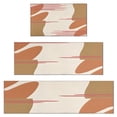 thumbnail image 1 of Brown Boho Geometric Pattern Kitchen Rugs Sets Of 3,Kitchen Runner Rugs Non Skid Washable,Decorative Kitchen Floor Mats for Kitchen,Sink,Laundry,17"x30"+ 17"x47" + 17"x59", 1 of 6