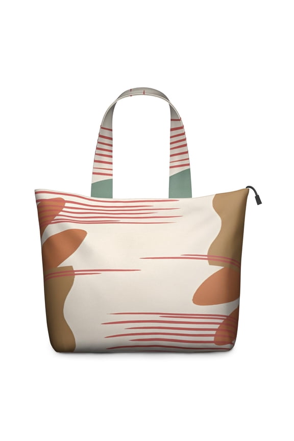 Brown Boho Geometric Pattern Travel Tote Bags for Women Carry On,Large Weekender Bags for Women Travel,Multi Functional Duffle Bag for Work,Shopping,Sports