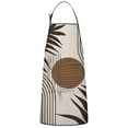 thumbnail image 1 of Brown Boho Geometric and Plant Pattern Apron-Garden Aprons for Women with Pockets-Cotton Linen Waterproof Kitchen Cooking Gardening Aprons Adjustable for Kitchen,Cooking,BBQ and Salon 33x27 Inch, 1 of 7