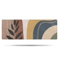 thumbnail image 1 of Brown Boho Geometric and Plant Pattern Bathroom Rugs Mat,Non Slip Microfiber Bathroom Rug,Rubber Backing,Soft Bathroom Mats for Bathroom Floor,Tub and Shower,47x17in(120x43cm), 1 of 4