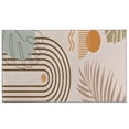 thumbnail image 1 of Brown Boho Geometric and Plant Pattern Door Rugs,Washable Non Slip Door Mats Indoor,Decorative Door Mats,Entry Mat Indoor for Entrance,Bedroom,Kitchen,Bathroom,17"x30", 1 of 6