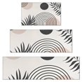 thumbnail image 1 of Brown Boho Geometric and Plant Pattern Kitchen Rugs Sets Of 3,Kitchen Runner Rugs Non Skid Washable,Decorative Kitchen Floor Mats for Kitchen,Sink,Laundry,17"x30"+ 17"x47" + 17"x59", 1 of 6