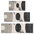 thumbnail image 1 of Brown Boho Geometric and Plant Pattern Kitchen Rugs Sets Of 3,Kitchen Runner Rugs Non Skid Washable,Decorative Kitchen Floor Mats for Kitchen,Sink,Laundry,17"x30"+ 17"x47" + 17"x59", 1 of 6