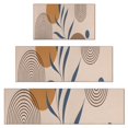 thumbnail image 1 of Brown Boho Geometric and Plant Pattern Kitchen Rugs Sets Of 3,Kitchen Runner Rugs Non Skid Washable,Decorative Kitchen Floor Mats for Kitchen,Sink,Laundry,17"x30"+ 17"x47" + 17"x59", 1 of 6